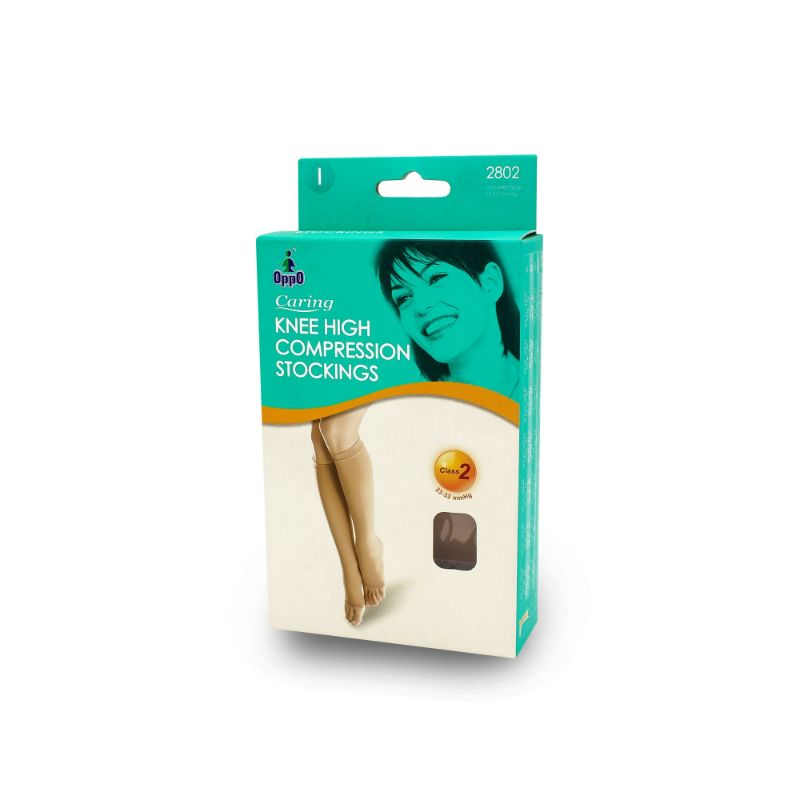 Buy Oppo Knee High Compression Stockings-Class 2/ Open Toe 2802-Bg-Iv 1 PC Online - Kulud Pharmacy