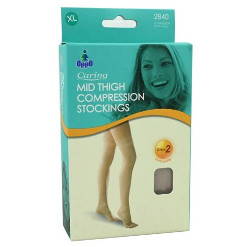 Buy Oppo Mid Thigh Compression Stockings-Class 2/ Open Toe 2840-Bg-Iii 1 PC Online - Kulud Pharmacy