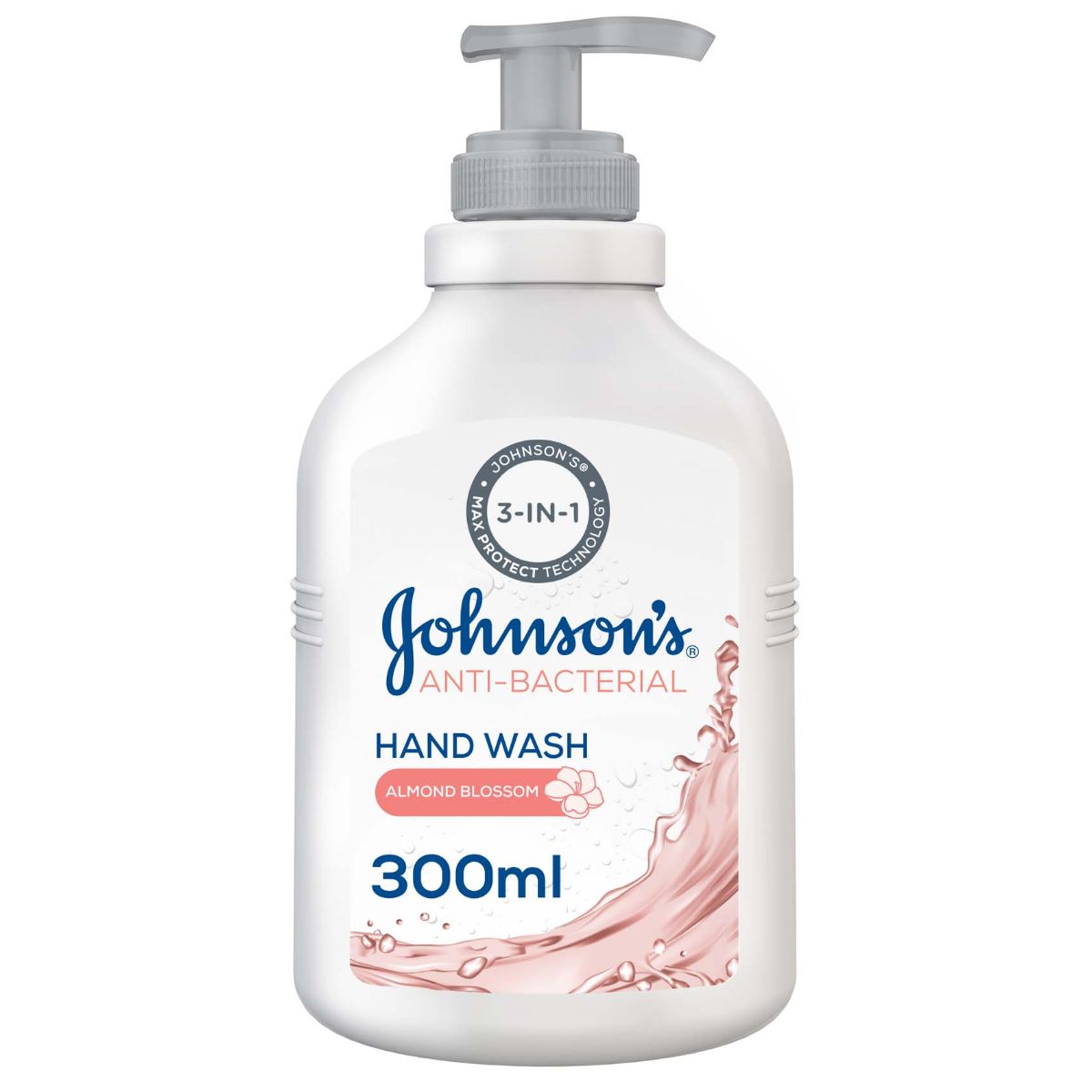 Buy Johnson & Johnson Anti -Bacterial Hand Wash Almond Blossom 300Ml 300ML Online - Kulud Pharmacy