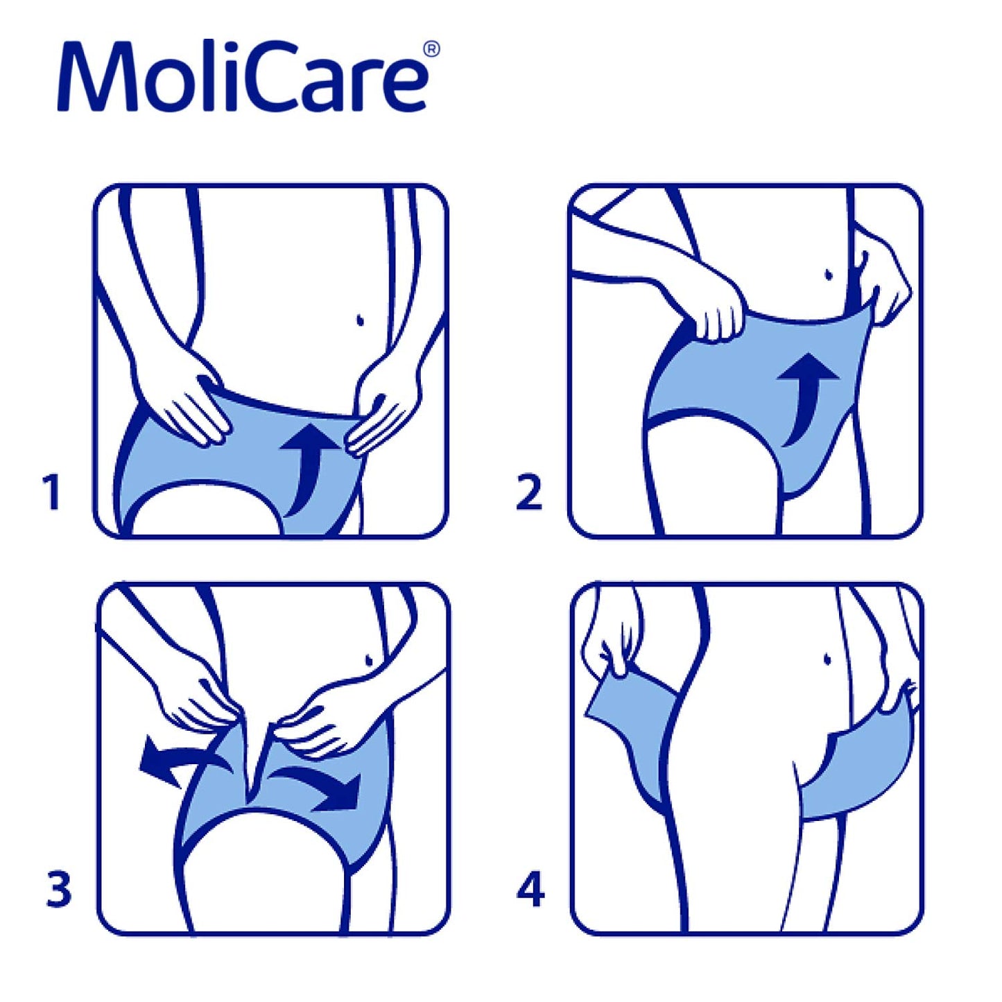 Adult Diaper Pants, MoliCare Premium Lady Pants, Sanitary Pants for women with light incontinence, Medium, 7 drops, 8 pieces / pack