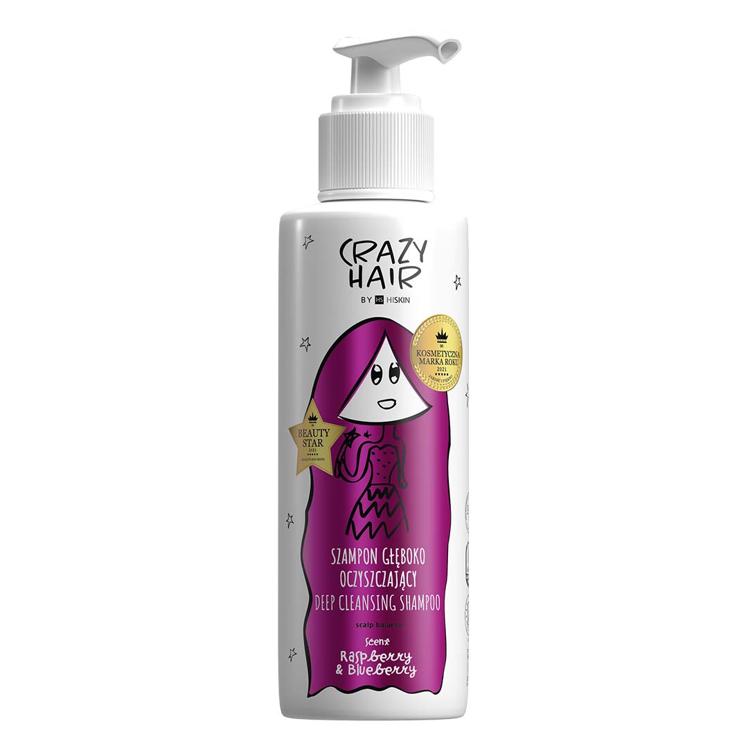 Crazy Hair Deep Cleansing Shampoo Scalp Balance - Raspberry & Blueberry 300ML