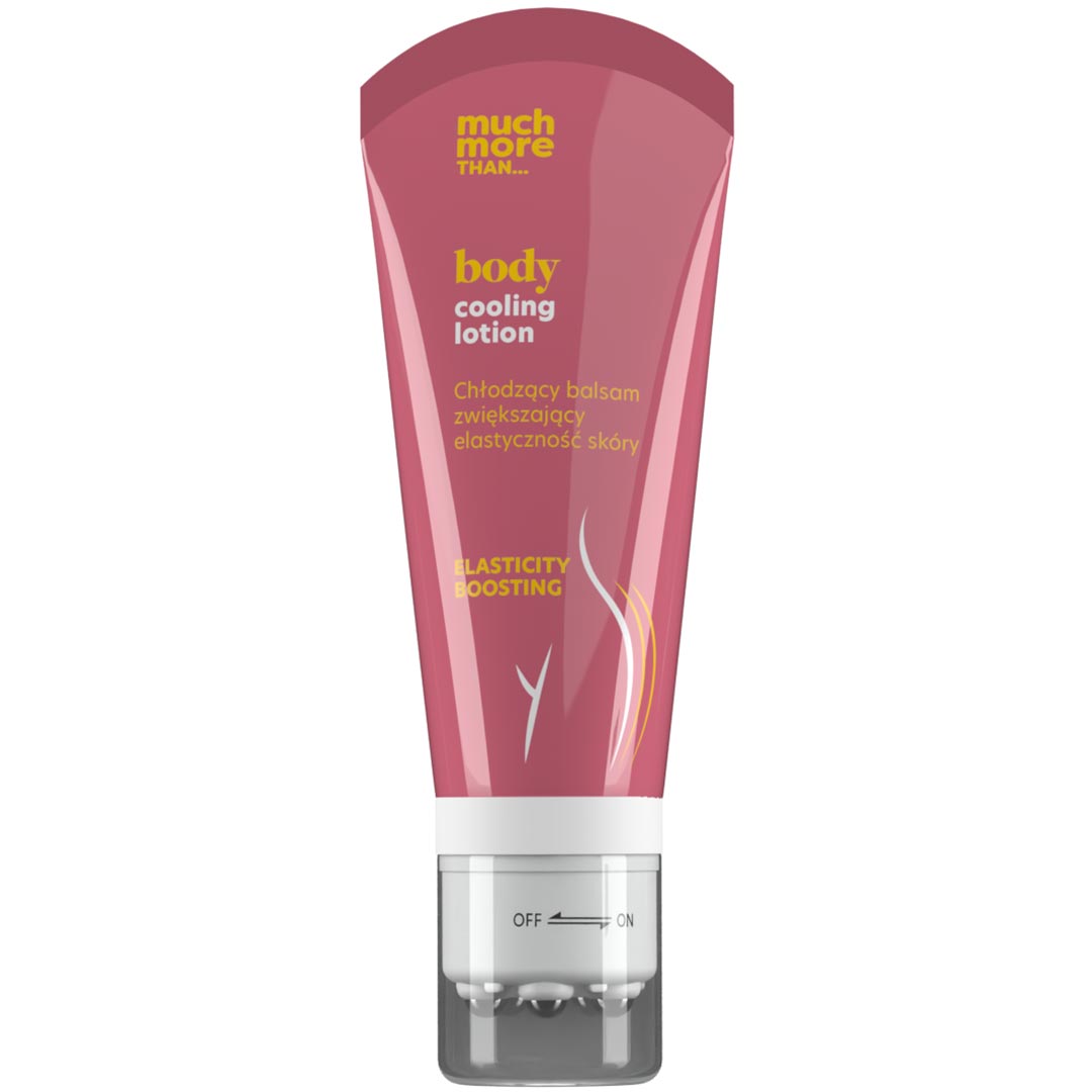 Much More Cooling Lotion Elasticity Booster Cooling Body Lotion Restoring Skin Elasticity With A Massager 220ML