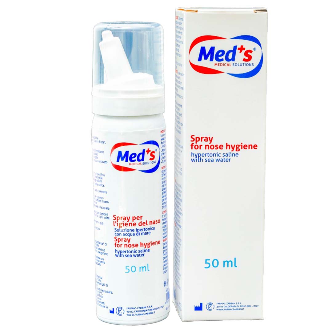 Med+S Spray For Nose Hygiene Hypertonic 50ML