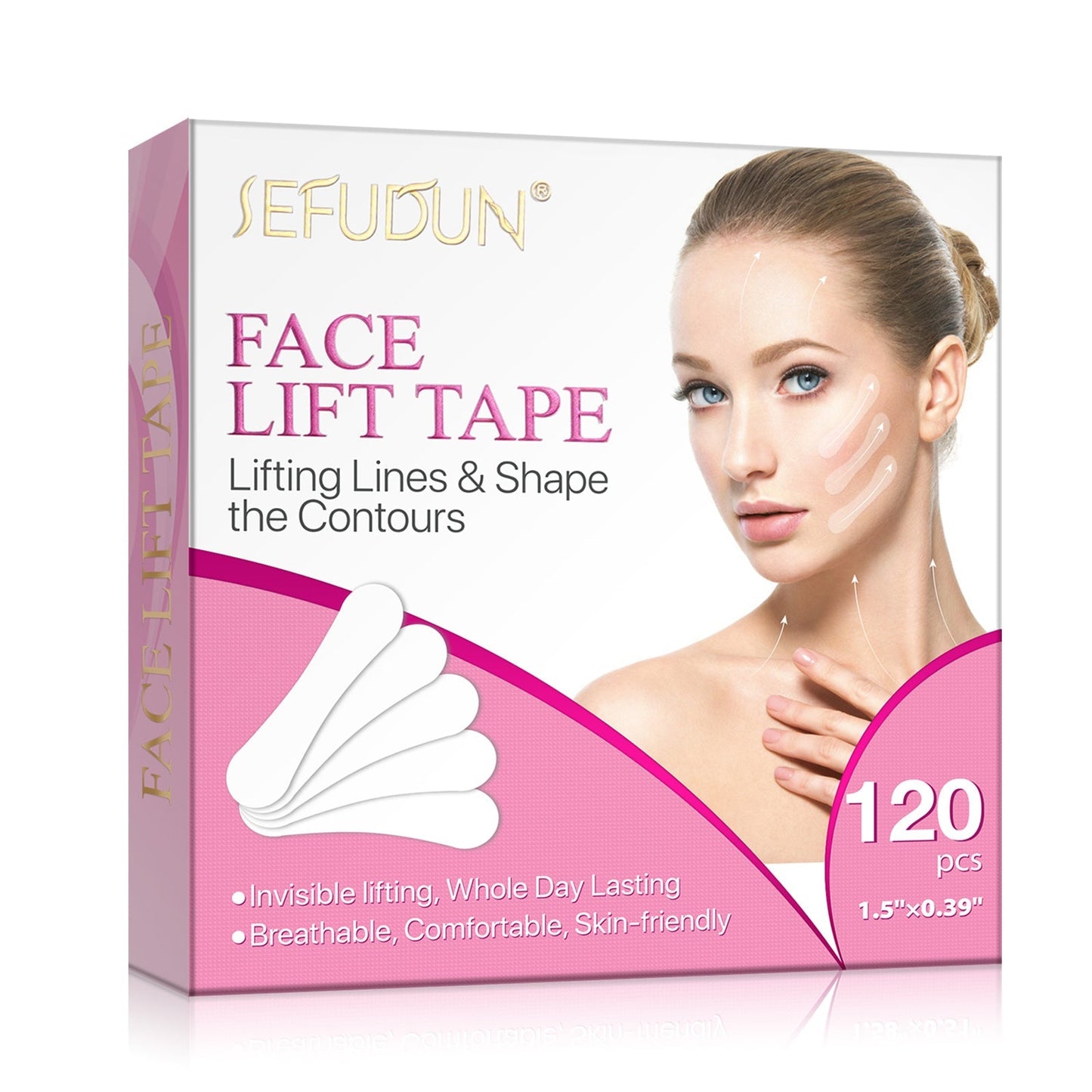 Sefudun Face Lift Tape - 1.58"X0.51"X120