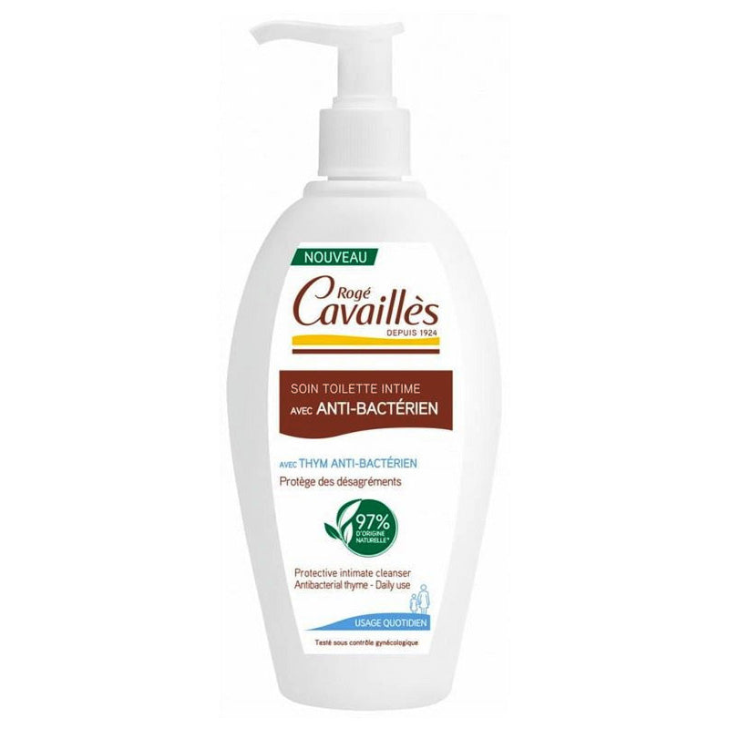 Roge Cavailles Natural Intimate Cleanser With Antibacterial Agent 250 ml