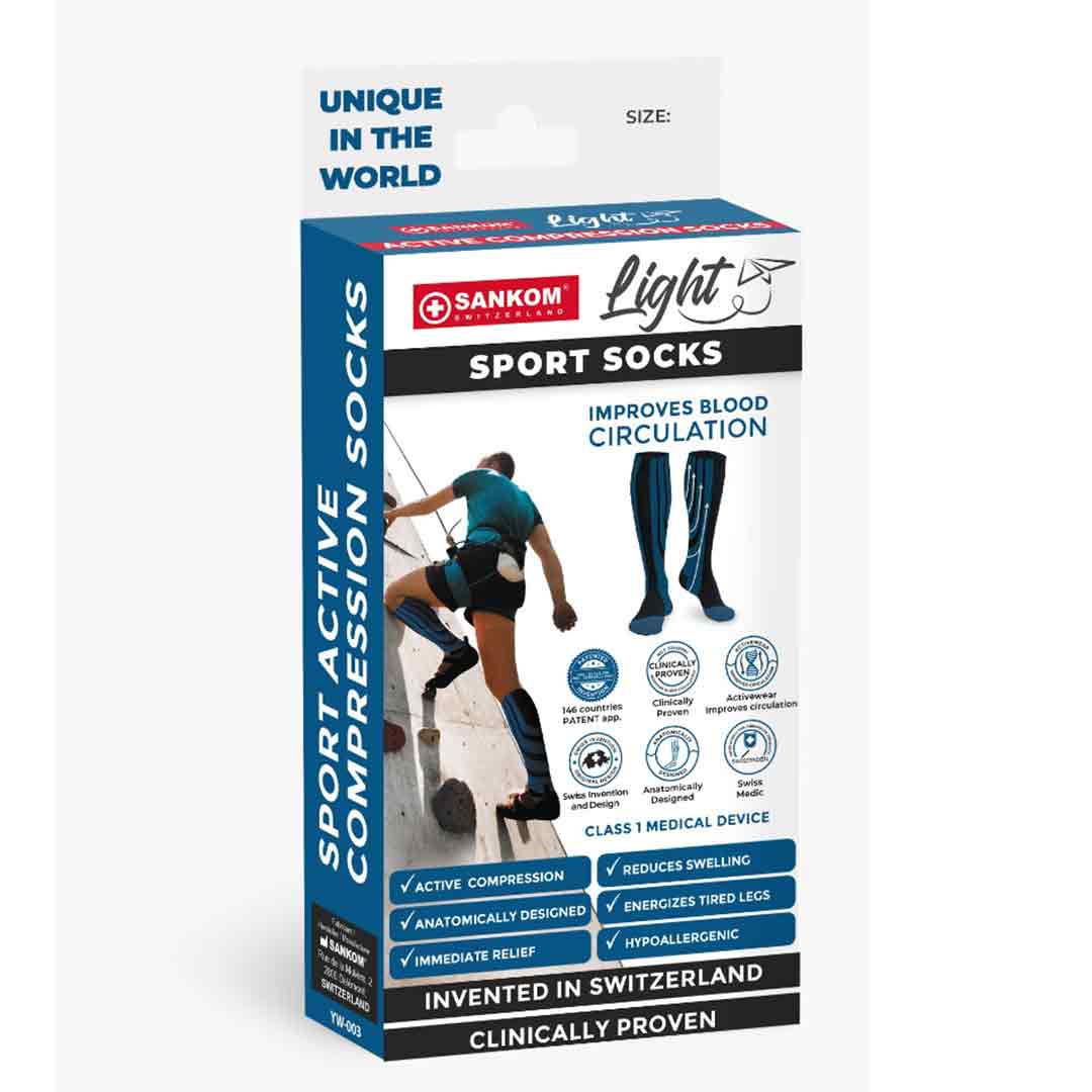 Sankom Patent Light - Flight Socks - Black - S-M