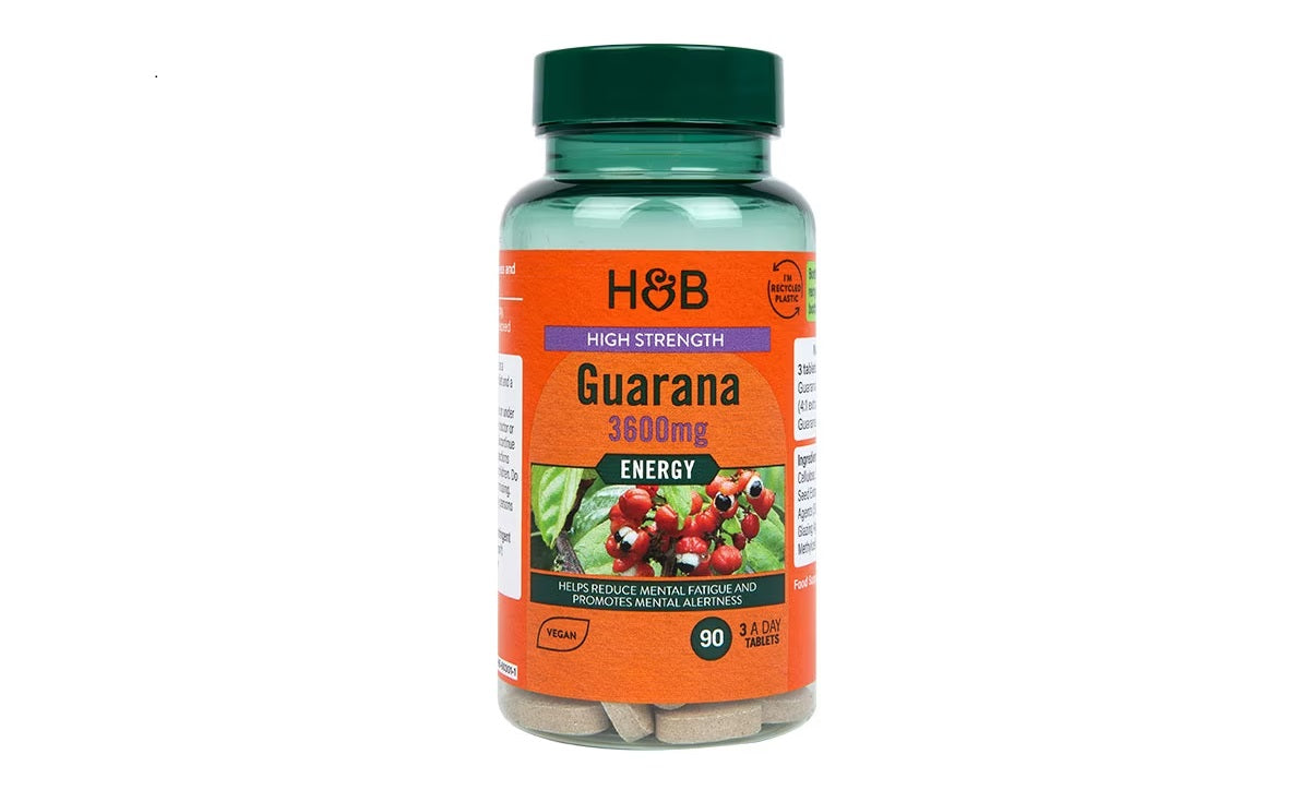 Holland & Barrett High Strength Guarana 3600Mg Tab 90`S