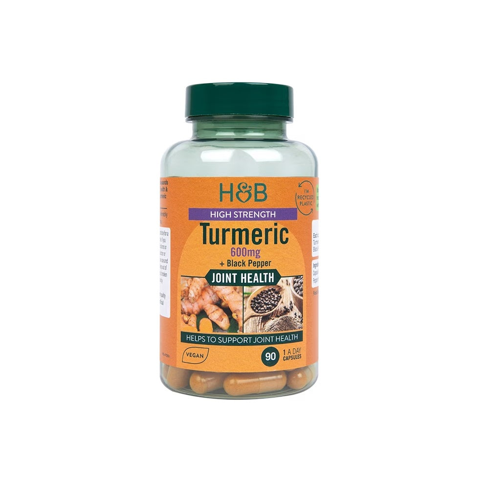Holland & Barrett High Strength Turmeric With Black Pepper Cap 90`S