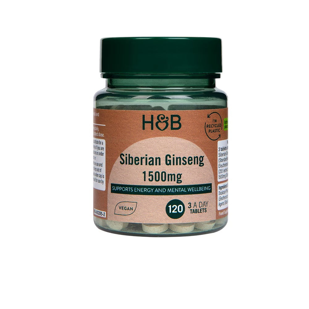 Holland & Barrett Siberian Ginseng 1500Mg Tab 120`S