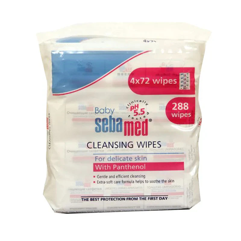 Sebamed Baby Cleansing Wipes W / Panthenol 4X72 Pcs
