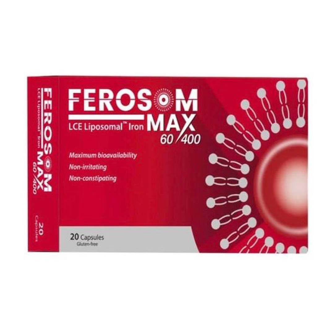 Ferosom Max Capsules 20's