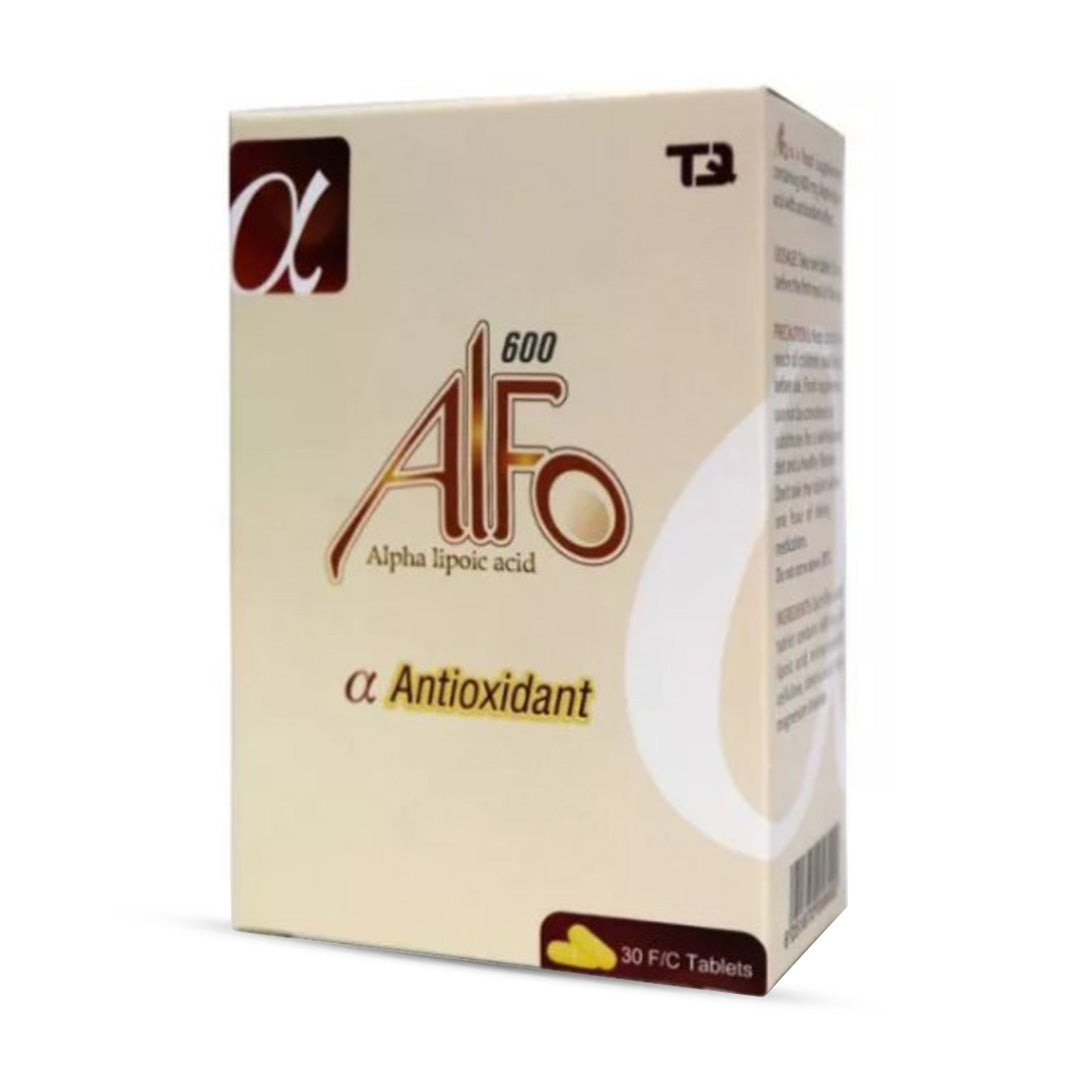Alfo Alpha Lipoic Acid 600mg Tablets, Pack of 30