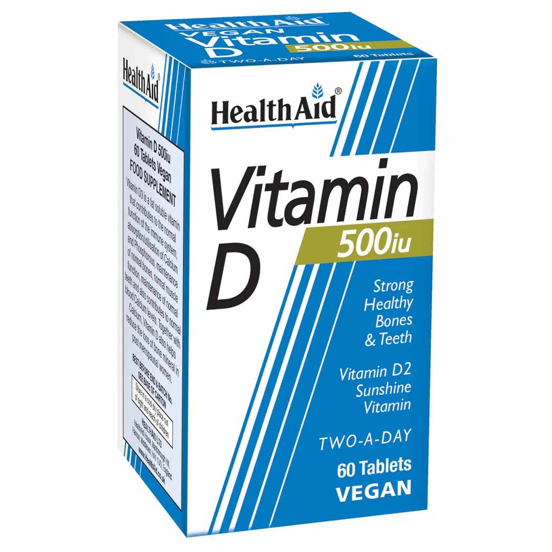 Health Aid Vitamin D 500 IU Tab 60's