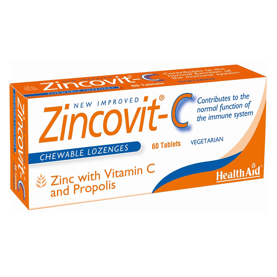 Health Aid ZincoVit-C Chewable Tab 60's