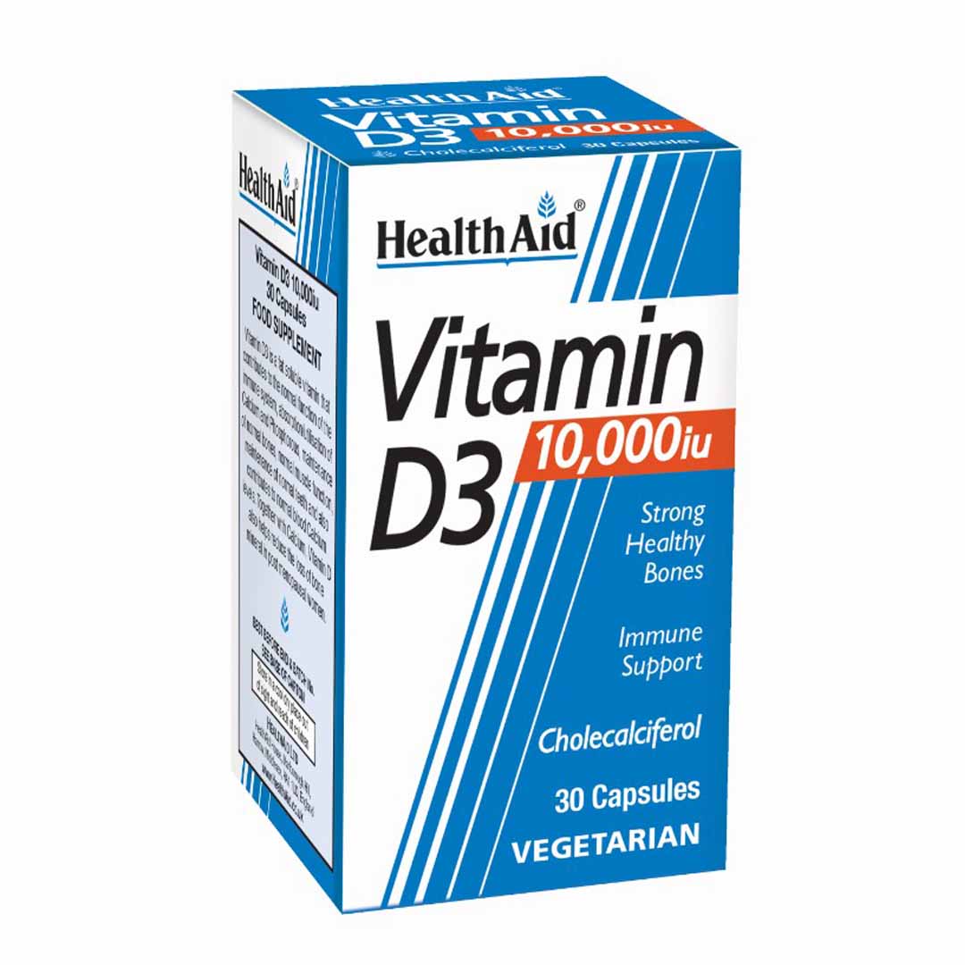 Health Aid Vitamin D3 10,000 IU Cap 30's