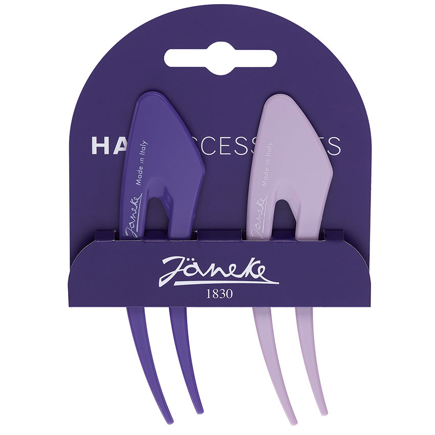 Janeke Hairpins 12.5CM 2 Pieces Blue