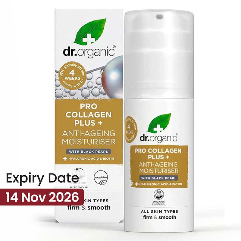 Dr. Organic Pro Collagen Plus - With Black Pearl 50ml