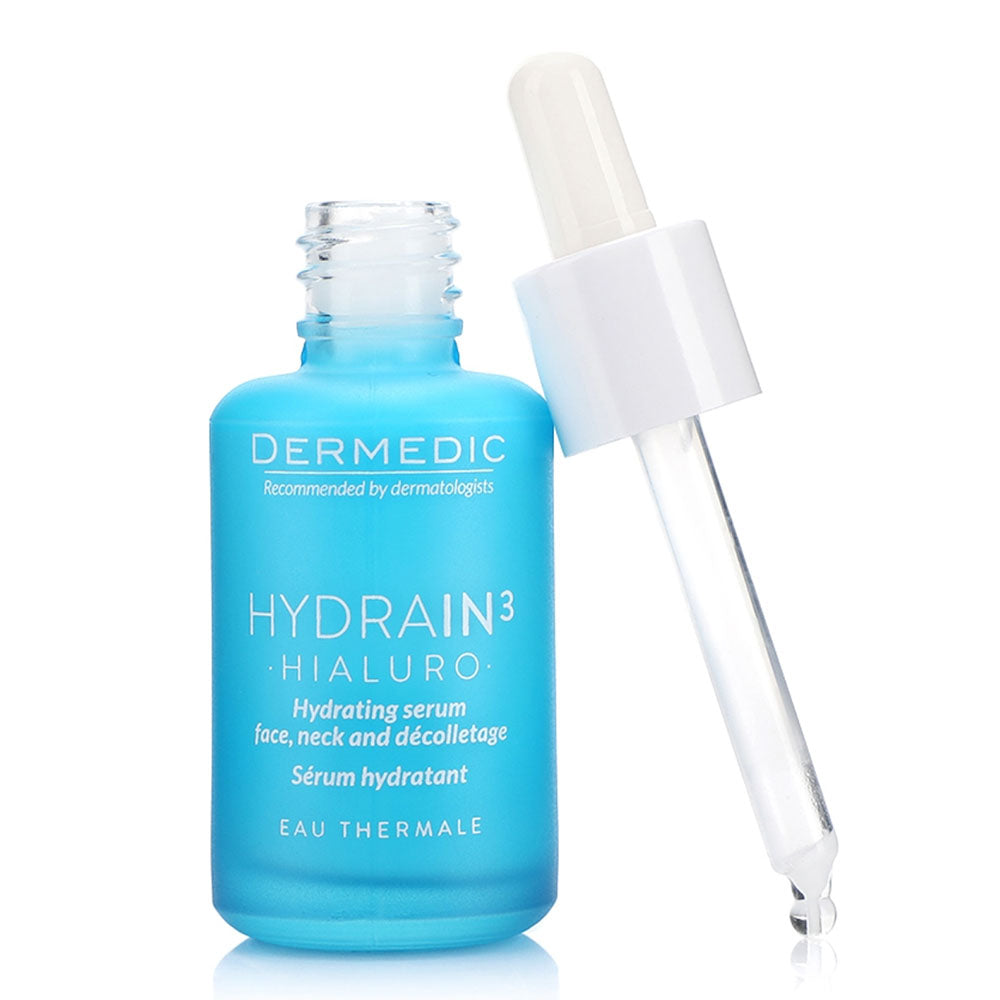 Dermedic Hydrain3 Hydrating Serum for Face, Neck, and Décolletage