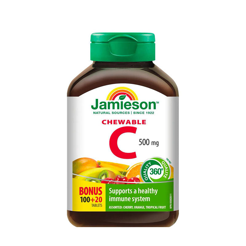 Jamieson Chewable Vitamin C 500Mg 120'S