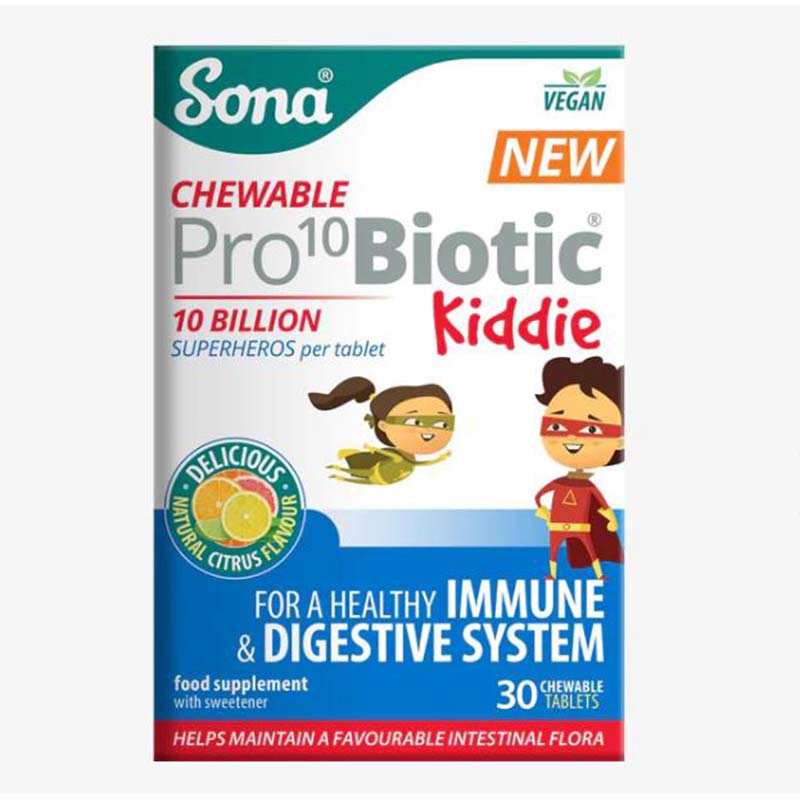 Sona Pro 10 Biotic Kiddie Chewable 30'S