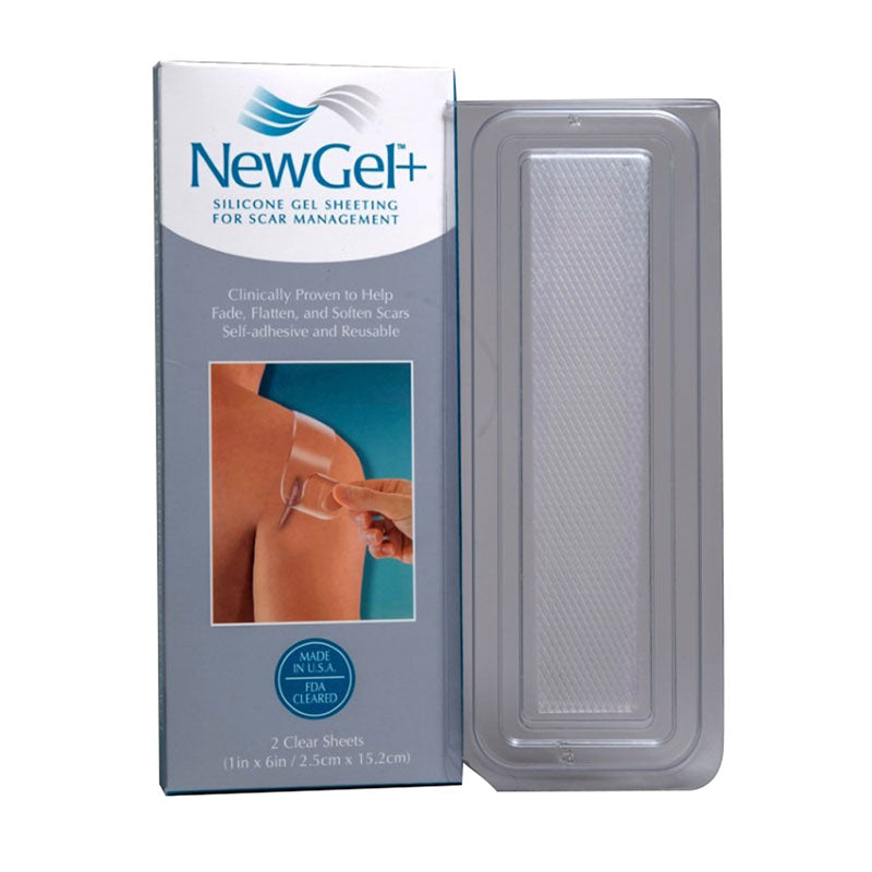Newgel+ Clear Silicone Strips 1"X6" (2.5X15.2 Cm) Ng-301S2 2'S