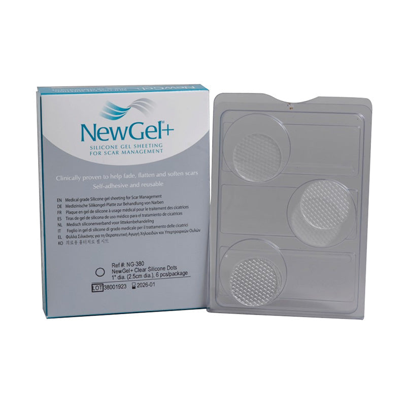 Newgel+ Clear Silicone Dots 1" Dia (2.5Cm Dia) Ng-380 6'S