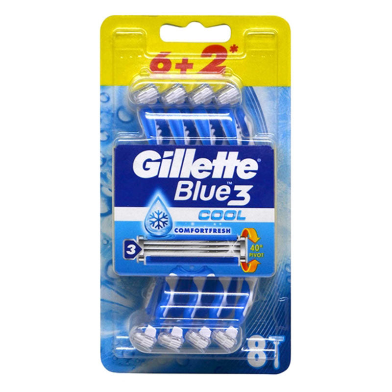 Gillette Fp Blue 3 Cool Comfort Fresh 6+2 3'S