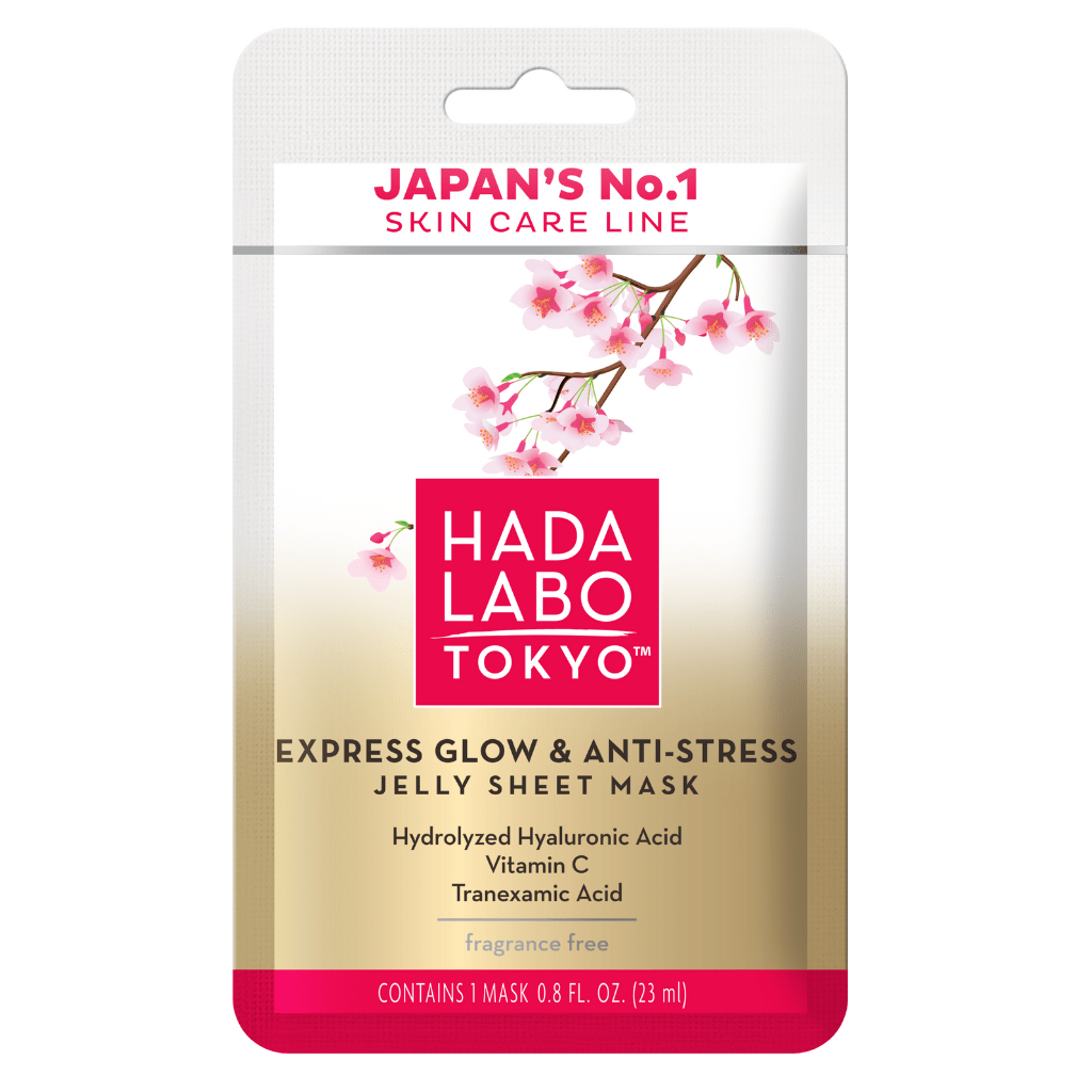Hada Labo Tokyo Premium Express Glow & Anti-Stress Jelly Sheet Mask (1 Sheet)