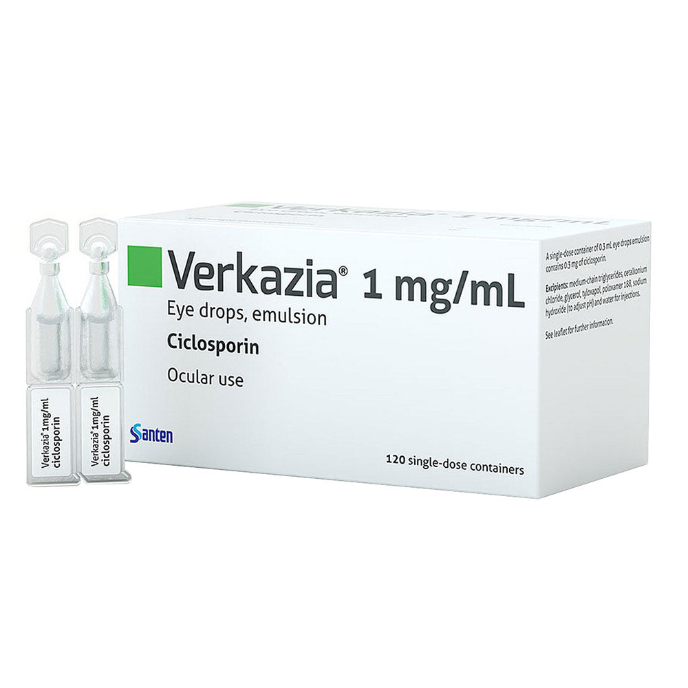 Verkazia 1Mg/ml Eye Drops Emulsion 120’S*0.3ml - (Upon Request)