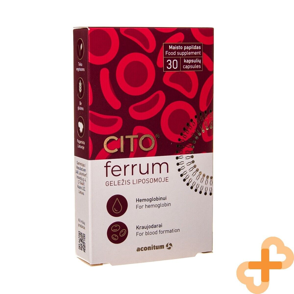 Cito Ferrum Liposomal Iron Capsules 30’s