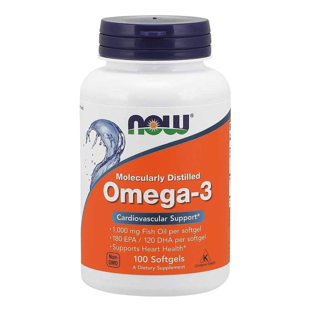 NOW Omega 3 Softgels 100's