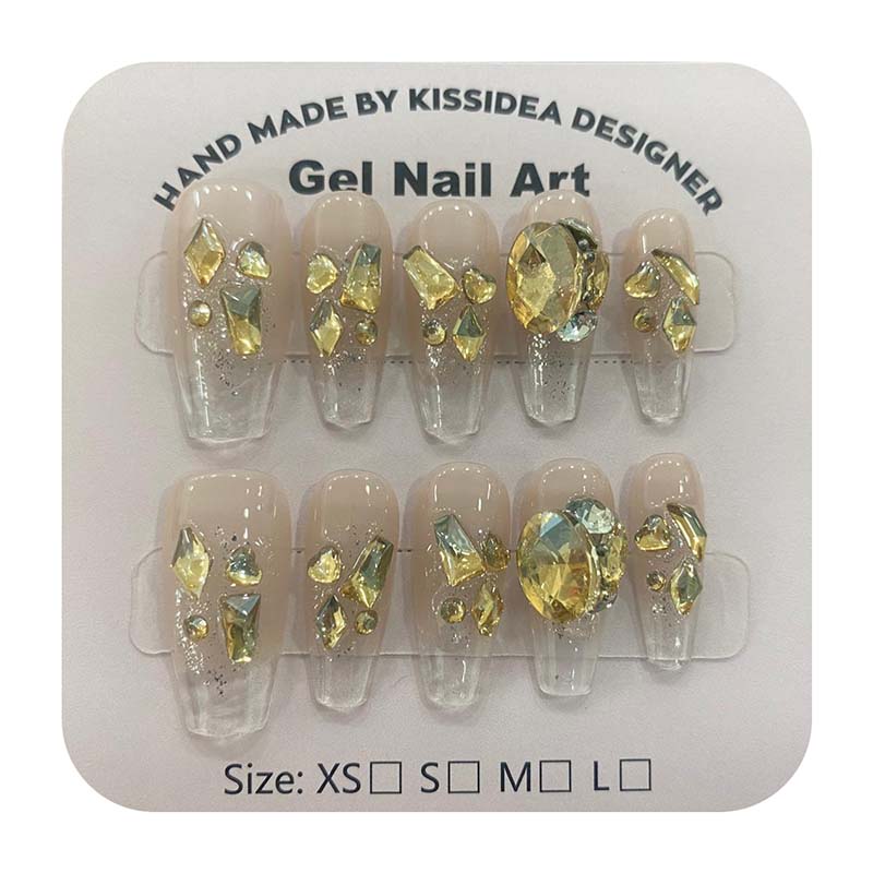 Kissidea Gel Nail Art Crystals Oval