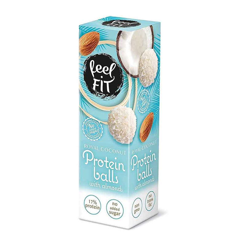 Feel Fit Royal Coconut Protein Balls with Almonds, No Added Sugar 27g