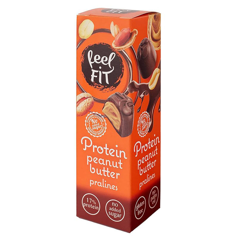 Feel Fit Protein Peanut Butter Pralines, No Added Sugar, No Palm Oil, Gluten Free 33g