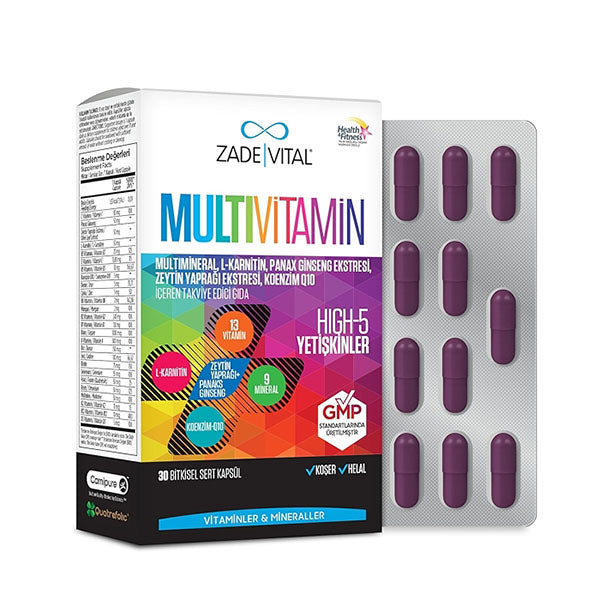 Zade Vital Multivitamin Capsules 30’s