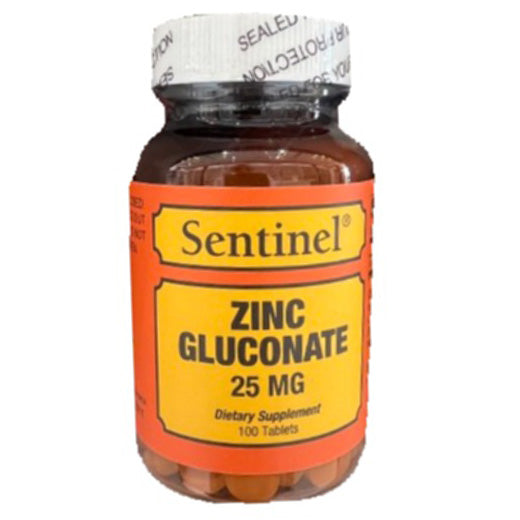 Sentinel Zinc Gluconate 25 mg Tablets 100’s