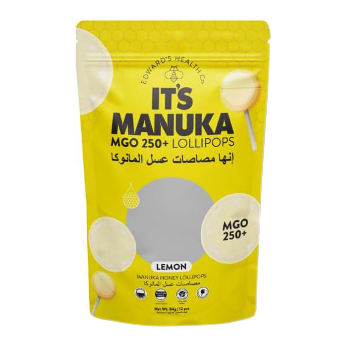 It’s Manuka Lollipops MGO 250+ Lemon 12's