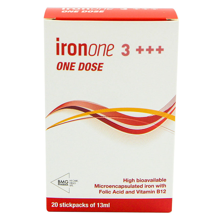 Iron One 3+++ One Dose Sticks 20’s x 13ml