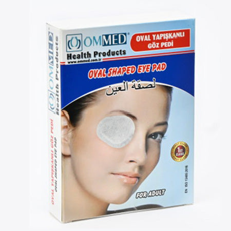 OMMED Oval-Shaped Eye Pad Adult 10's