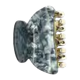 Titania Hair Claw Clip, Acetate 2 pcs (Light Grey and Grey)