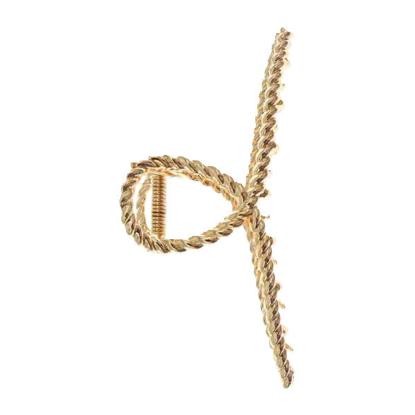 Titania Hair Claw Clip, Metal (Gold Loop)