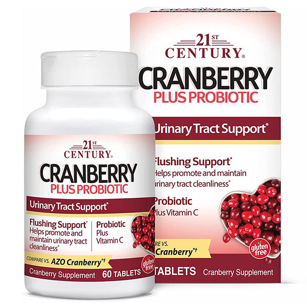 21st Century Cranberry Plus Probiotic Tablets 60's