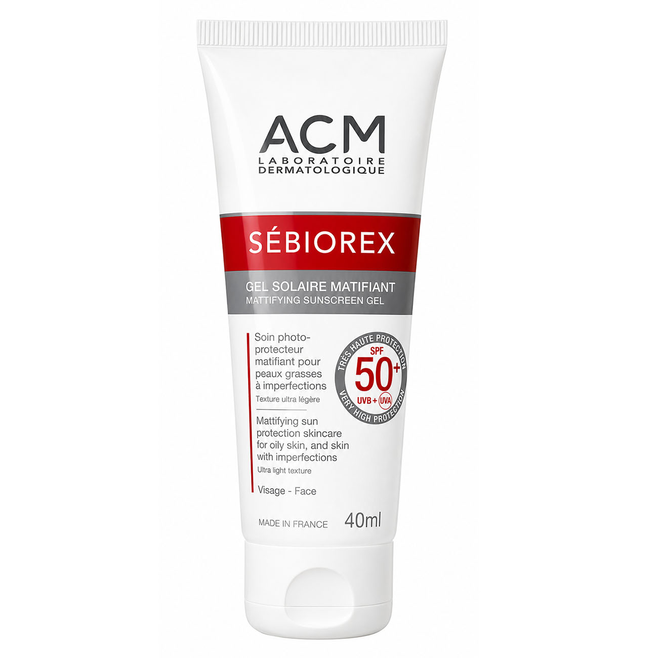 ACM Sebionex Mattifying Sunscreen Gel SPF50+ 40 mL