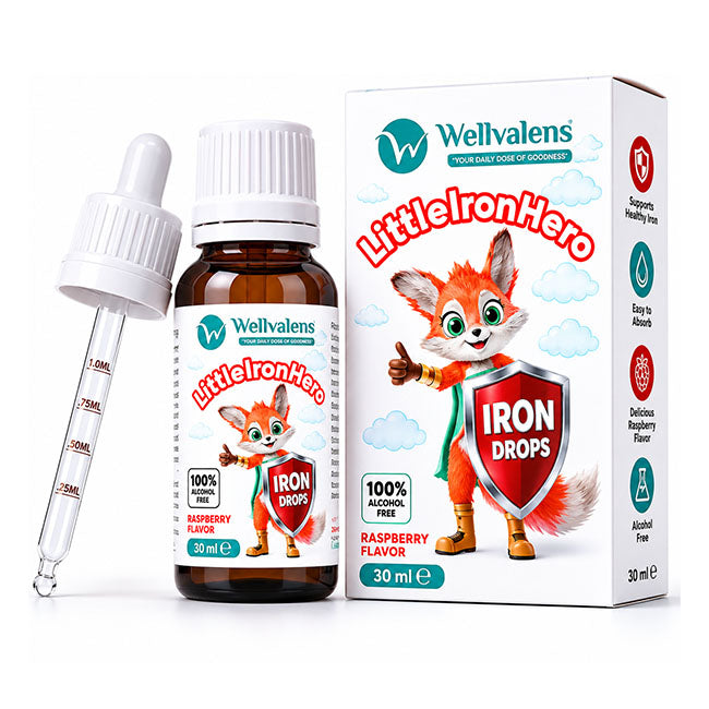 Wellvalens Little Iron Hero Drop 15 mg/mL 30 mL Bottle 1 pc