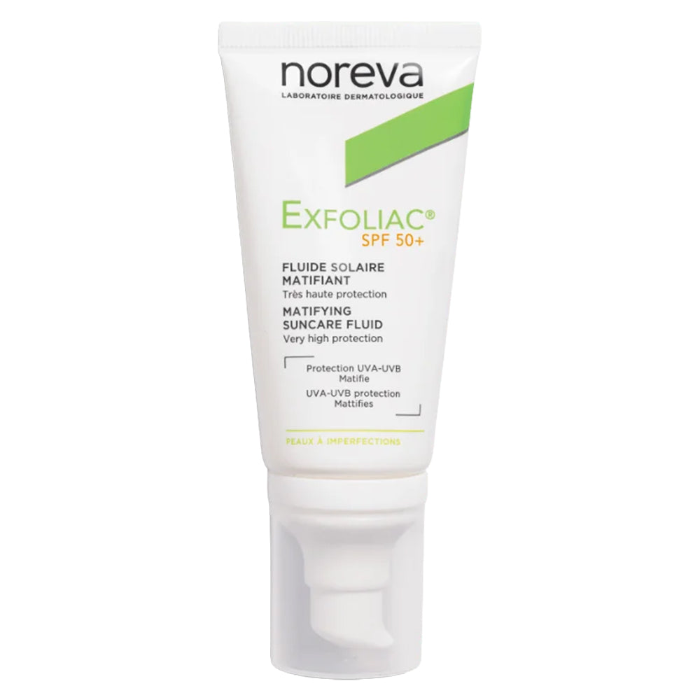Noreva Exfoliac SPF50+ Mattifying Suncare Fluid 40 mL