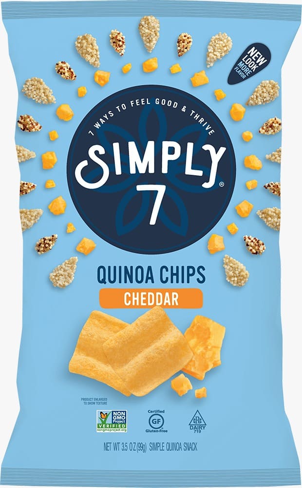 Simply 7 - Quinoa Chips Cheddar 79g