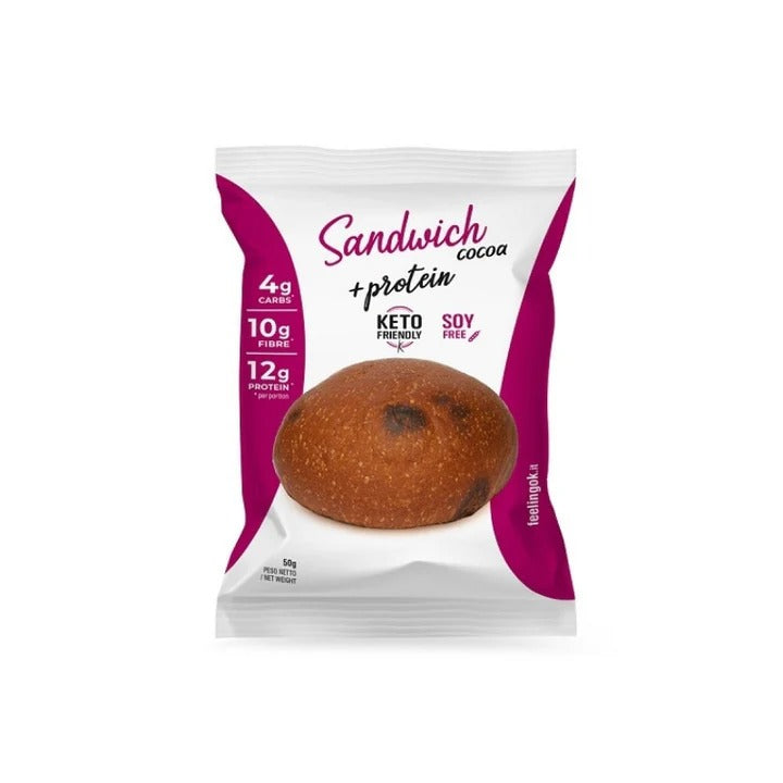 Feeling Ok Protein Sandwich Bun Cocoa 50G