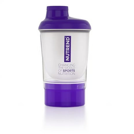 Nutrend Shaker 2019 - Purple Transparent 300Ml + Additional Cup