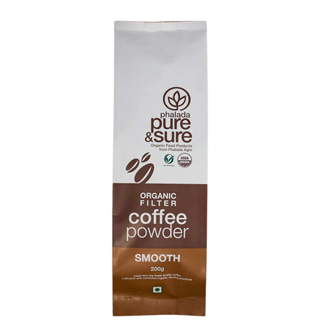 Pure and Sure Organic Coffee Powder Smooth-200Gms