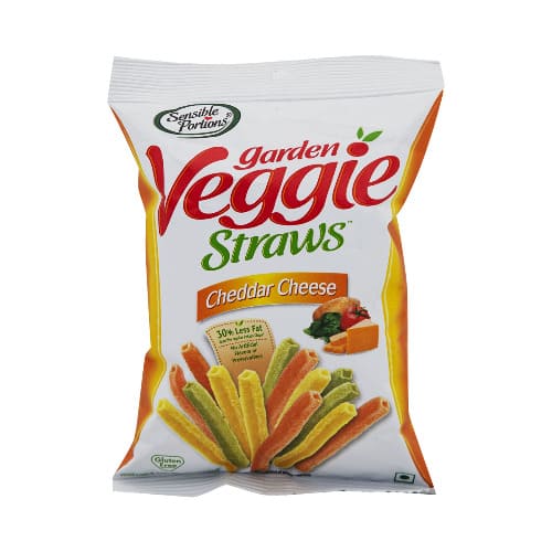 Sensible Portions - Garden Veggie Straws - Cheddar Cheese 30G